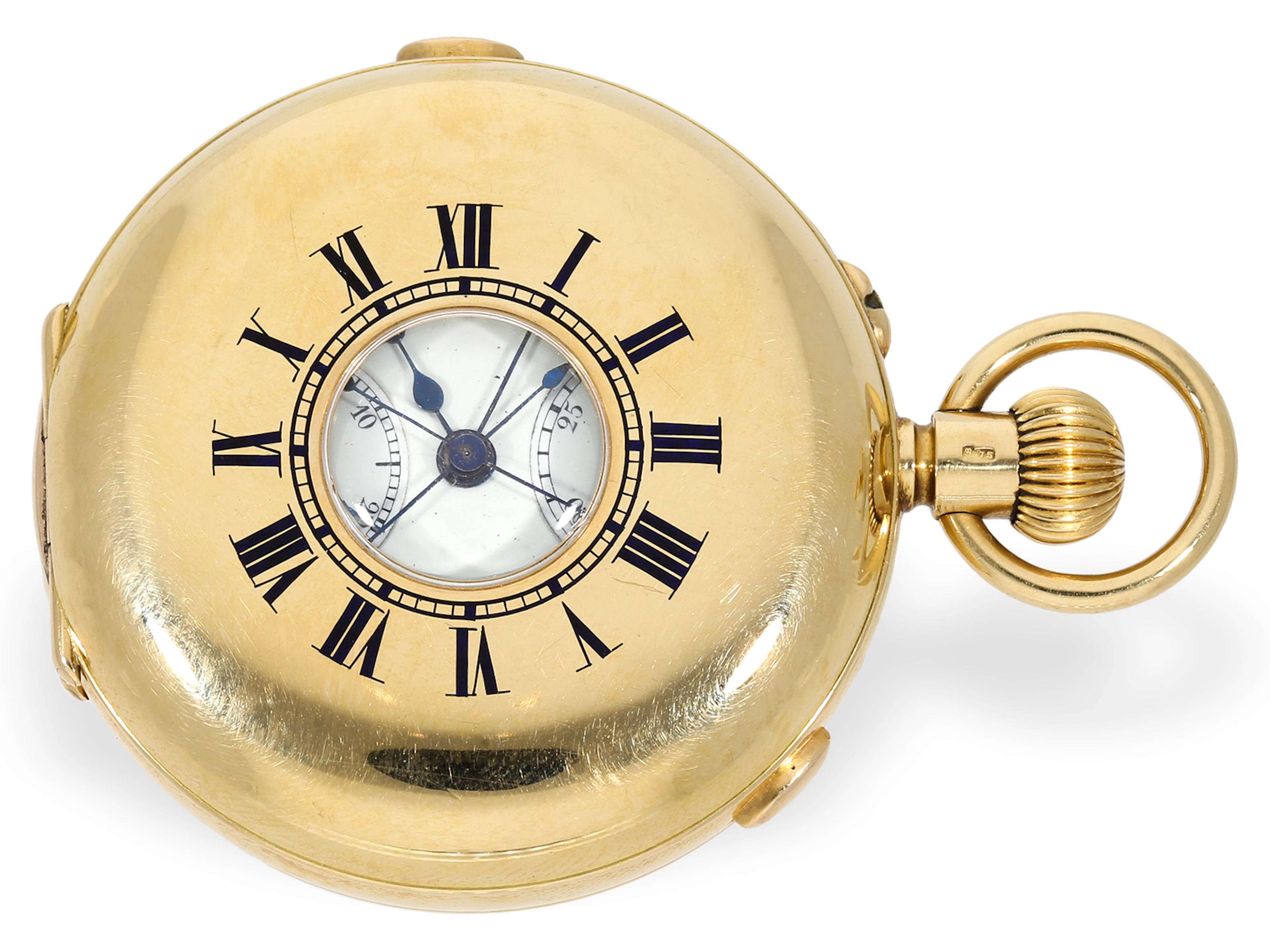 Pocket watch: heavy rattrapante HM 1907 chronograph, Anker chronometer/top