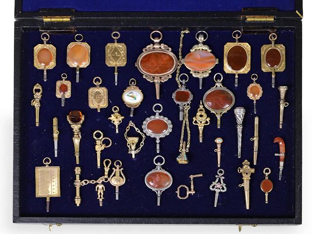Watch keys: an exceptional collection of very fine verge watch keys