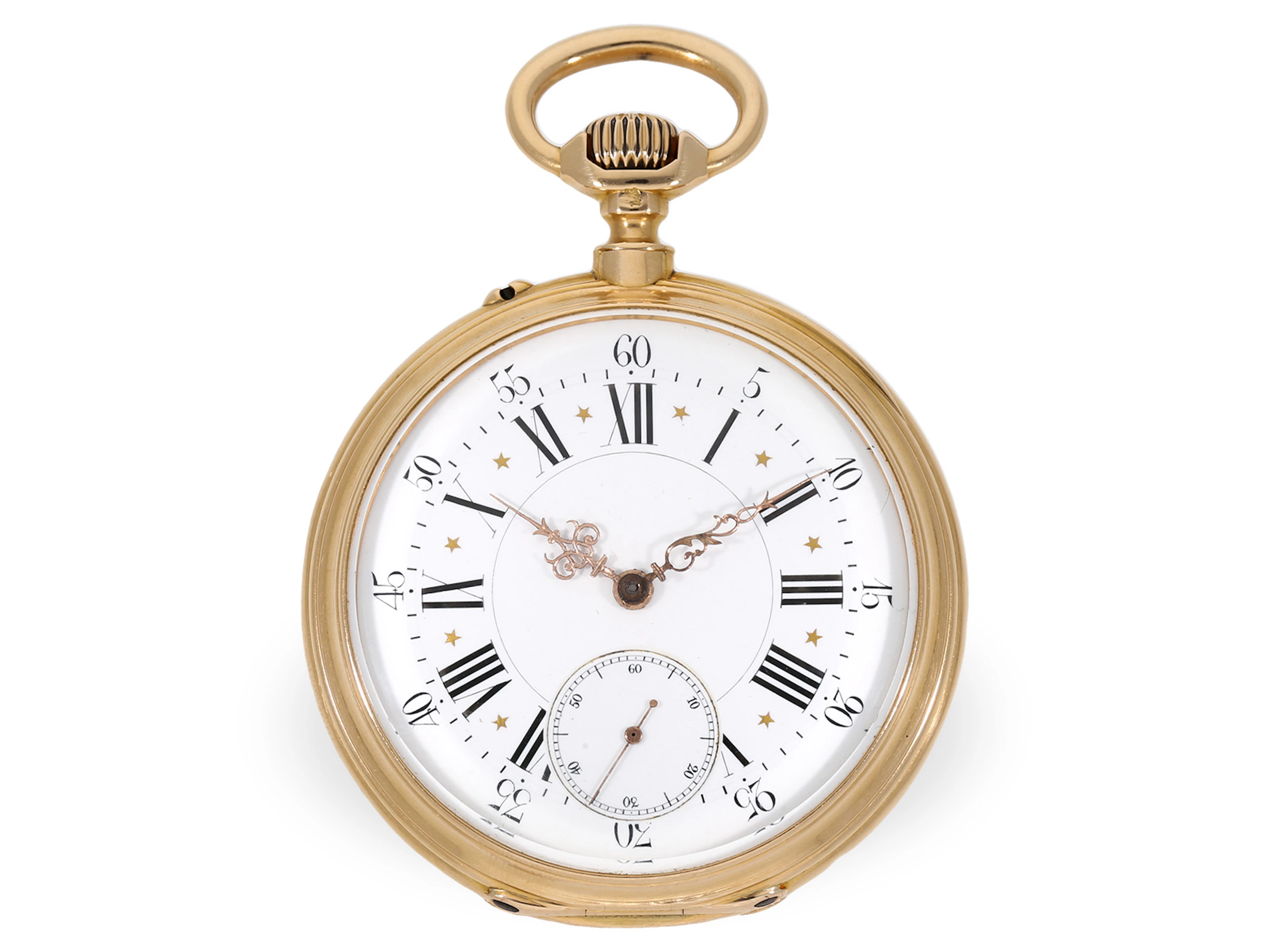 Pocket watch: very fine BREGUET pocket chronometer No. 3442 with secret