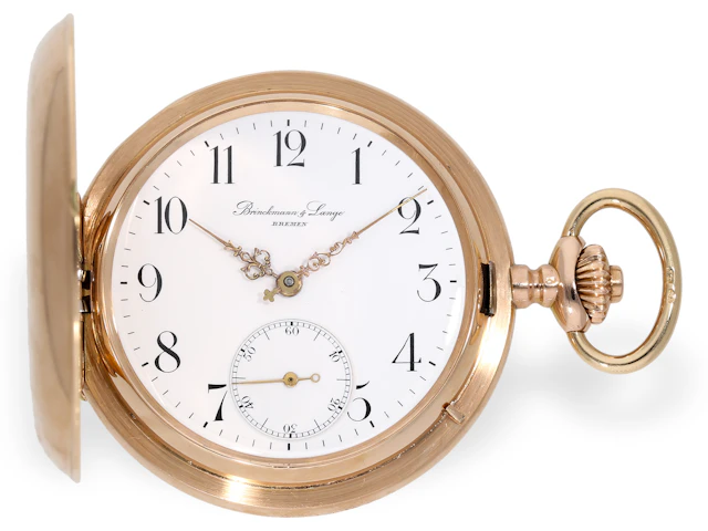 Pocket watch: Glashütte rarity, Brinckmann & Lange 1A quality gold
