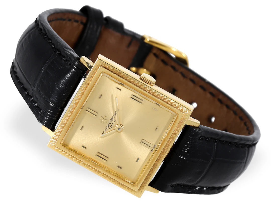 Wristwatch: extremely rare square men’s watch, Vacheron & Constantin