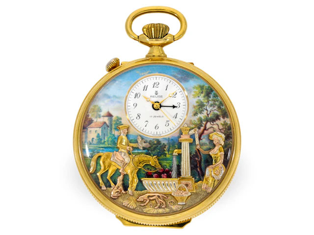Pocket watch: superbly preserved Reuge ‘Romance’ musical watch with