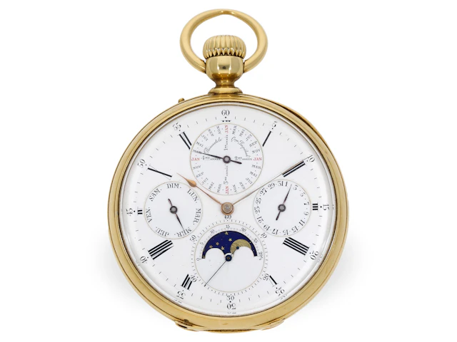 Pocket watch: significant early Le Roy/Louis Audemars with 6 complications