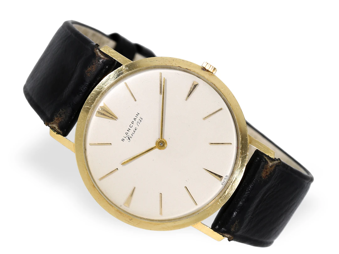 Wristwatch: rare vintage Blancpain Ultra Thin ‘Golden Refile’, 18K