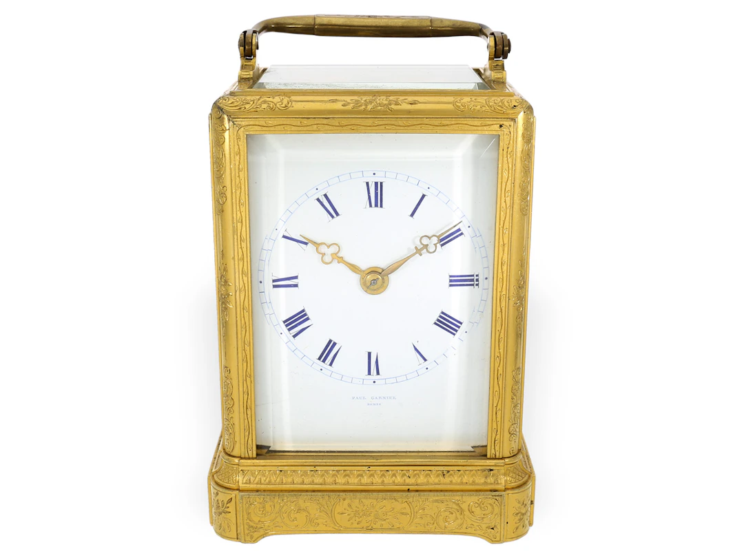 Travel watch: small Paul Garnier travel watch with self-striking mechanism