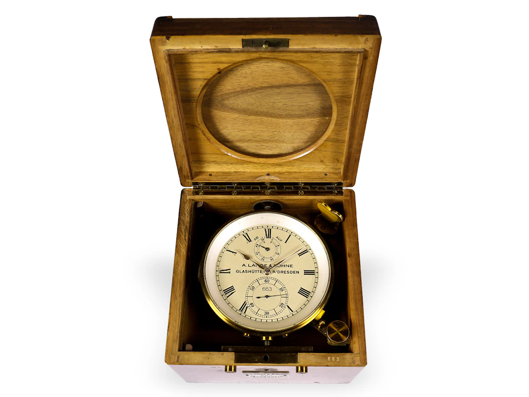 Important A. Lange & Söhne marine chronometer, supplied to H. Göring