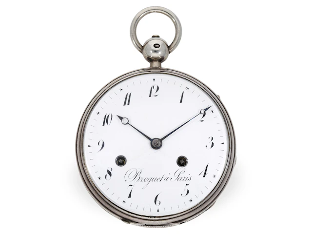 Pocket watch: technically interesting verge watch, self-striking and