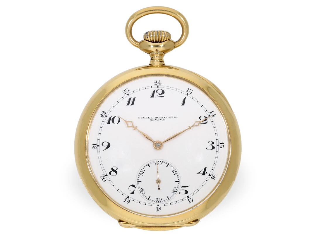 Pocket watch: significant chronometer with certificate, Geneva Watchmaking