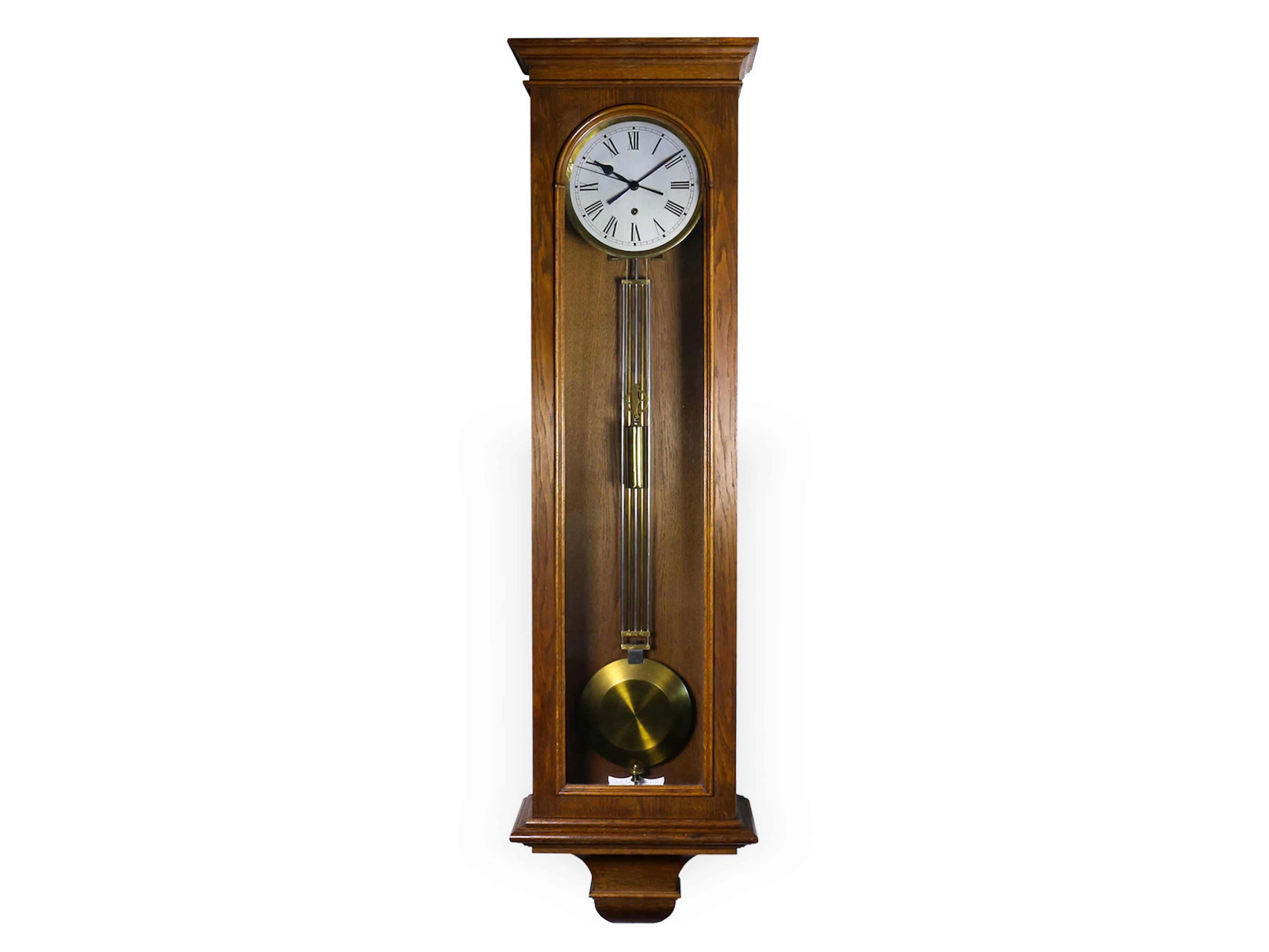 Wall clock: rare Gustav Becker Silesian precision pendulum clock, circa 1900