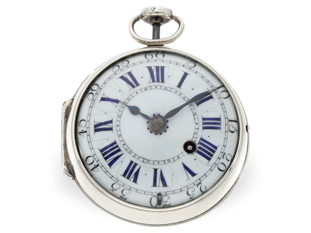 Pocket watch: large ‘oignon’ with repeater, Decovigny Paris, c. 1720