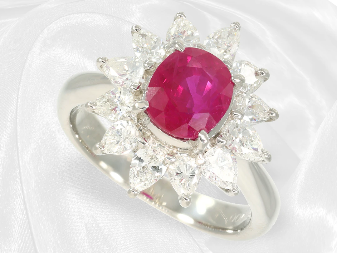 Ring: as good as new, high-quality goldsmith's ring with a very fine