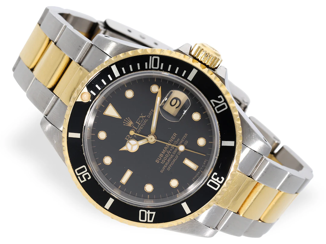 Wristwatch: Rolex Submariner Date Ref. 16613 steel/gold, full set from 1992
