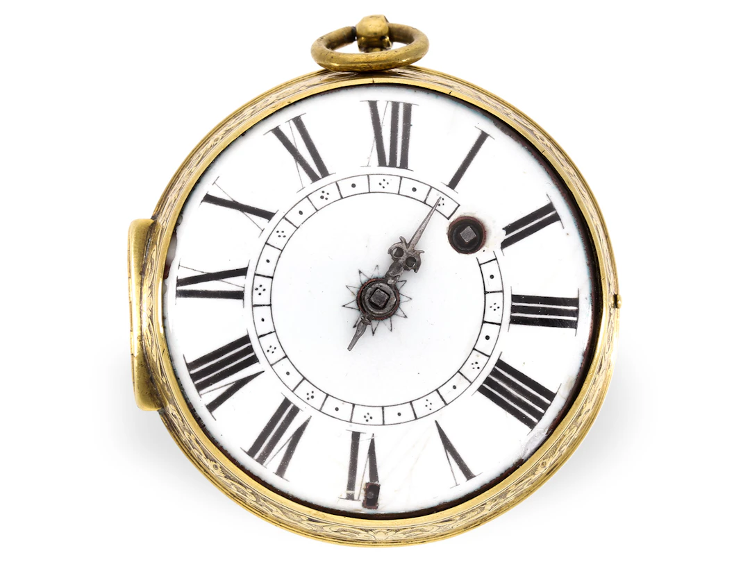 Pocket watch: one of the earliest known ‘Le Roy’ single-hand watches