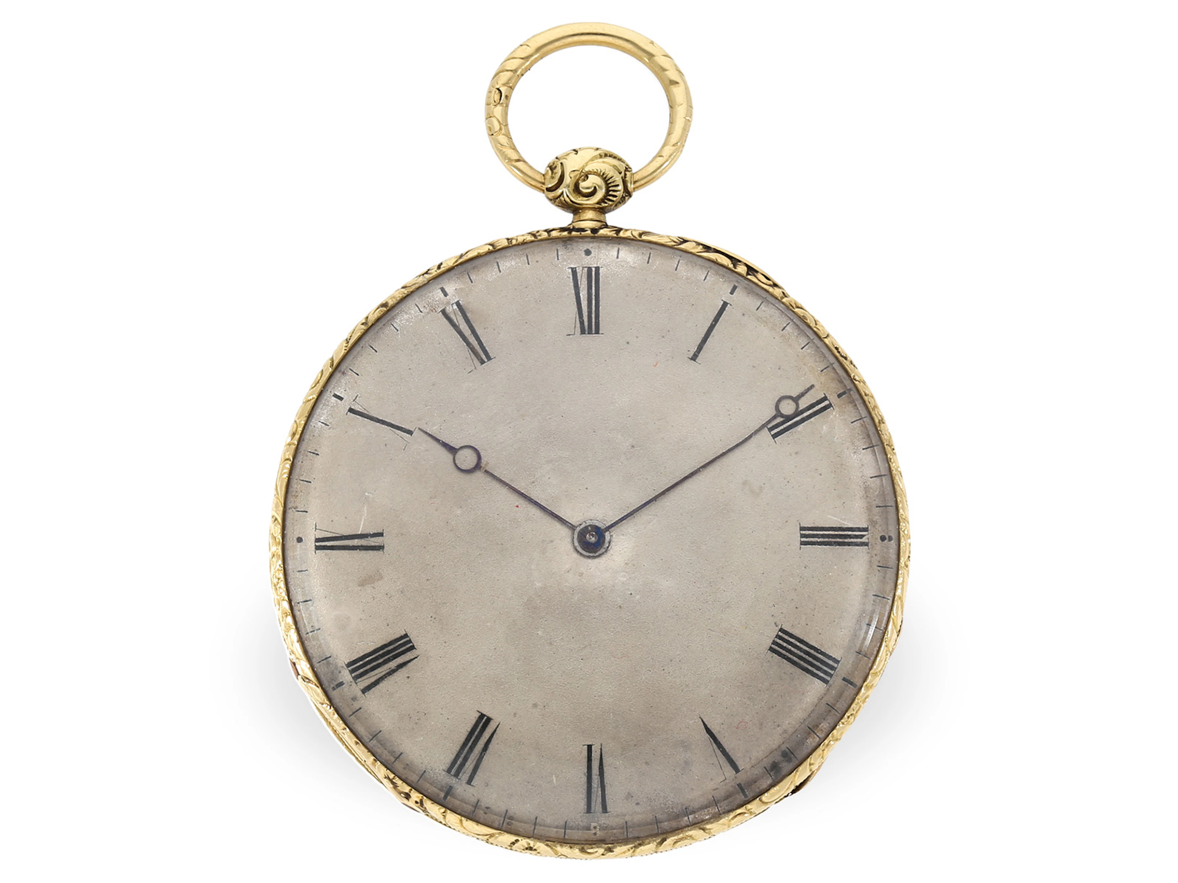 Pocket watch: large gold Lepine with a rare ultra-flat Bagnolet calibre