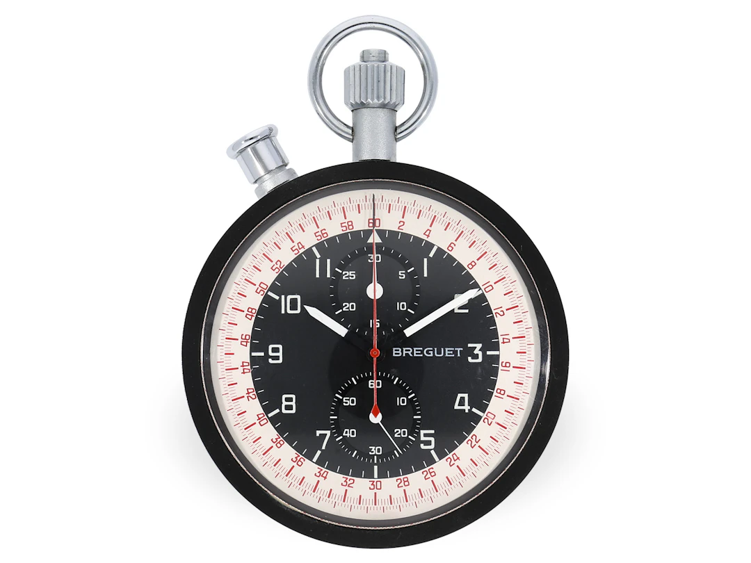 Pocket watch: rare ‘Olympia-type’ rattrapante chronograph, Breguet