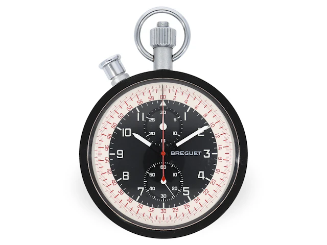 Pocket watch: rare ‘Olympia-type’ rattrapante chronograph, Breguet
