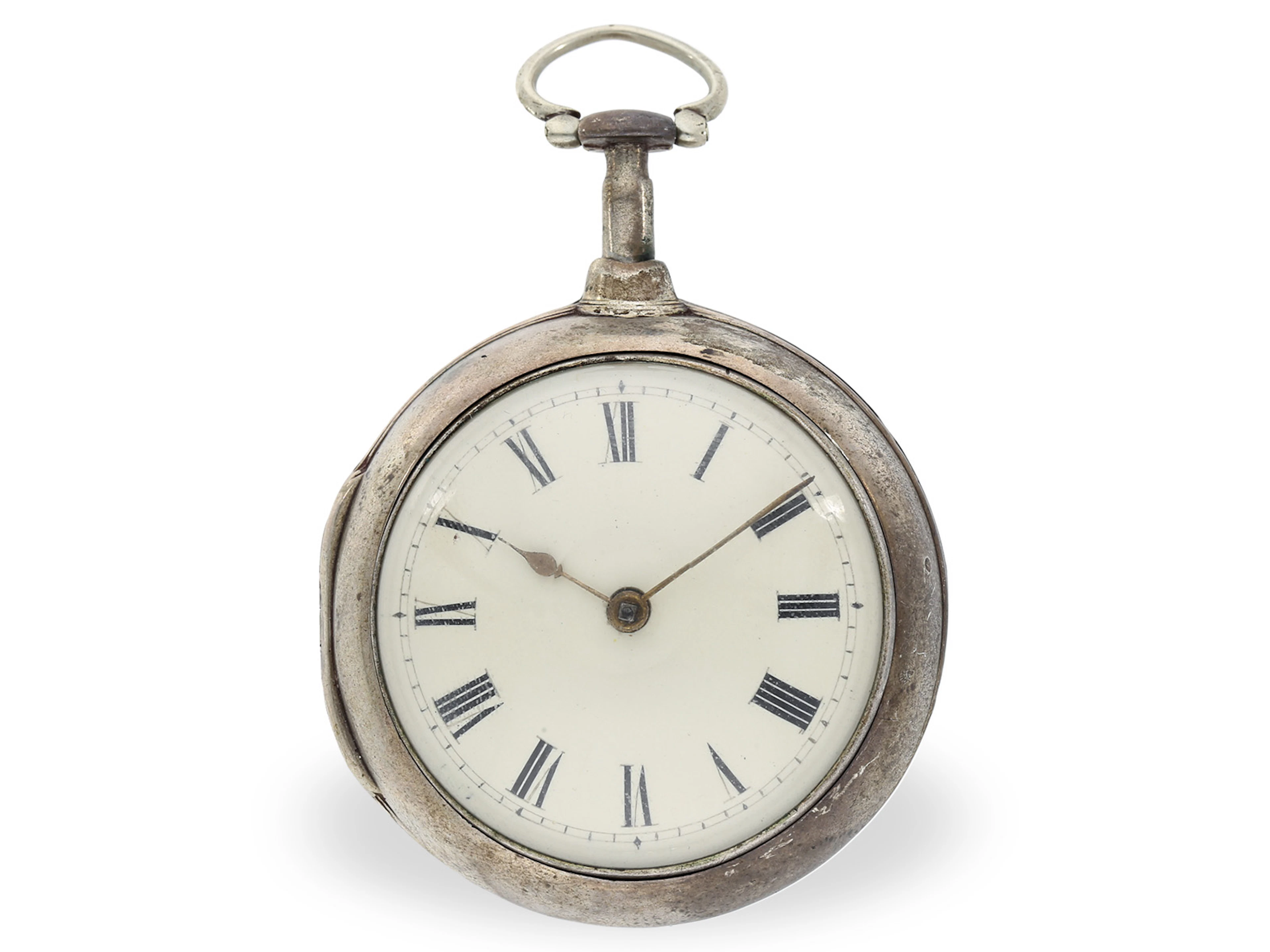 Pocket watch: Technically extremely rare double-wheel Omskirk escapement