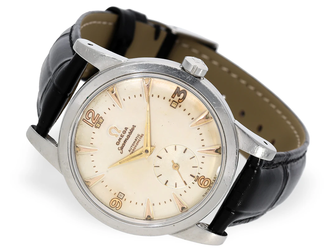 Wristwatch: rare Omega Seamaster Chronometer Jumbo Ref. 2493/8 from 1950