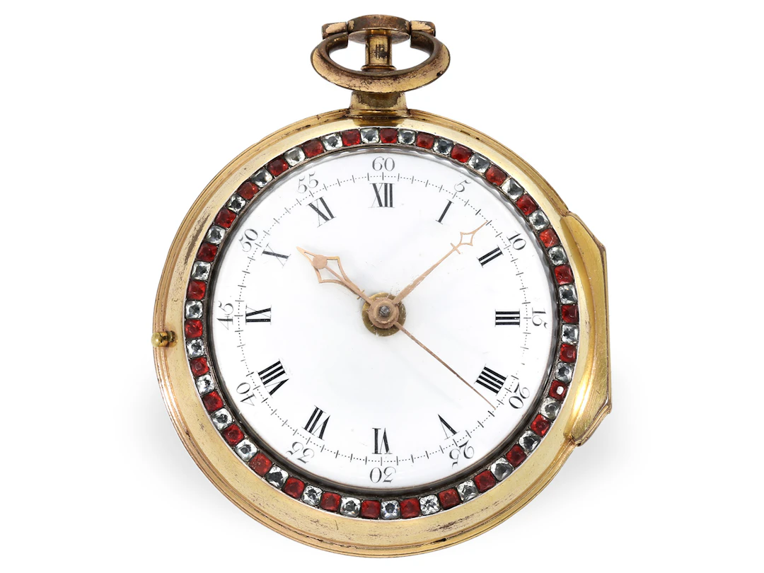 Pocket watch: a rarity for the Chinese market, W. Pybus, double-dial