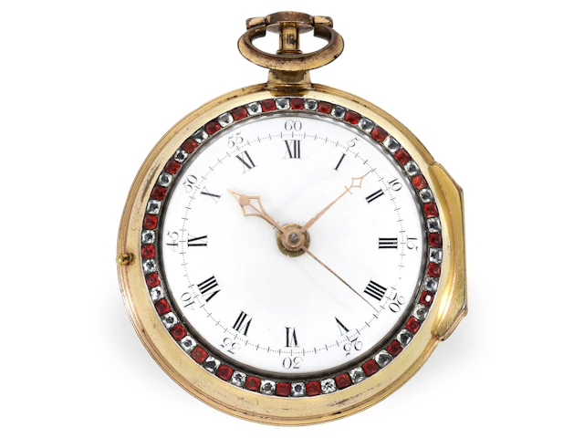 Pocket watch: a rarity for the Chinese market, W. Pybus, double-dial