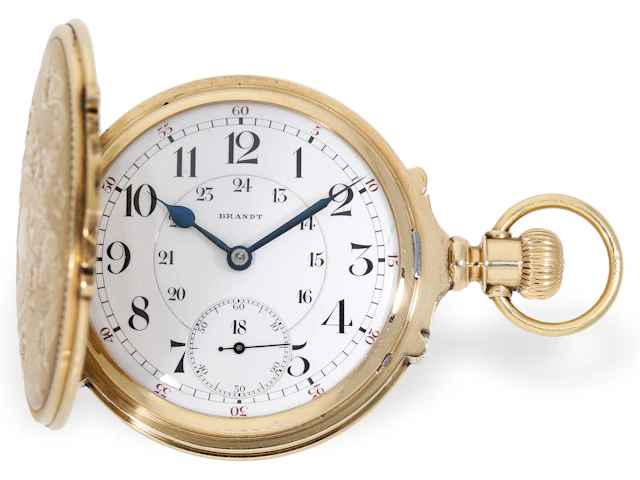 Pocket watch: extremely rare Omega chronometer ‘Calibre DDR’ in an