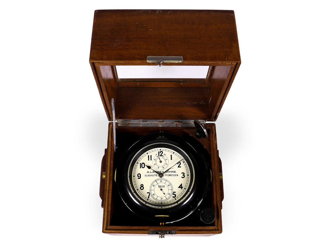 Marine chronometer: A. Lange & Söhne Chronometer No. 5444, Kriegsmarine