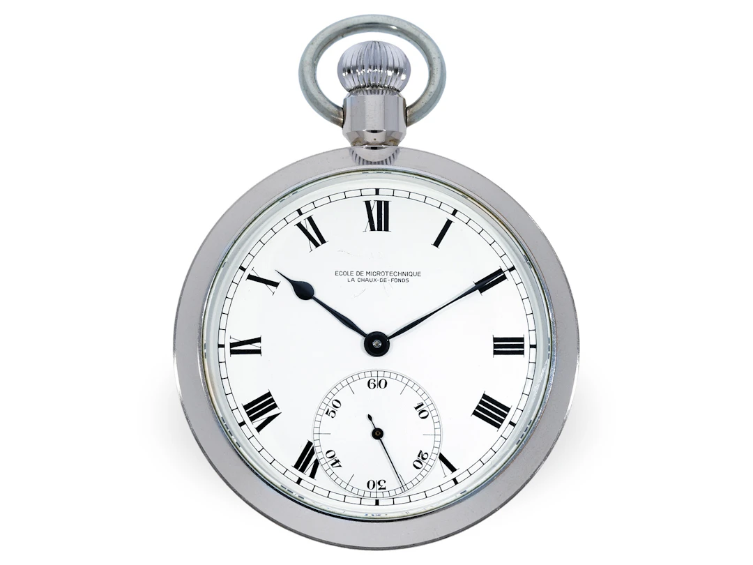 Pocket watch: rare, sought-after school chronometer, calibre 49.9
