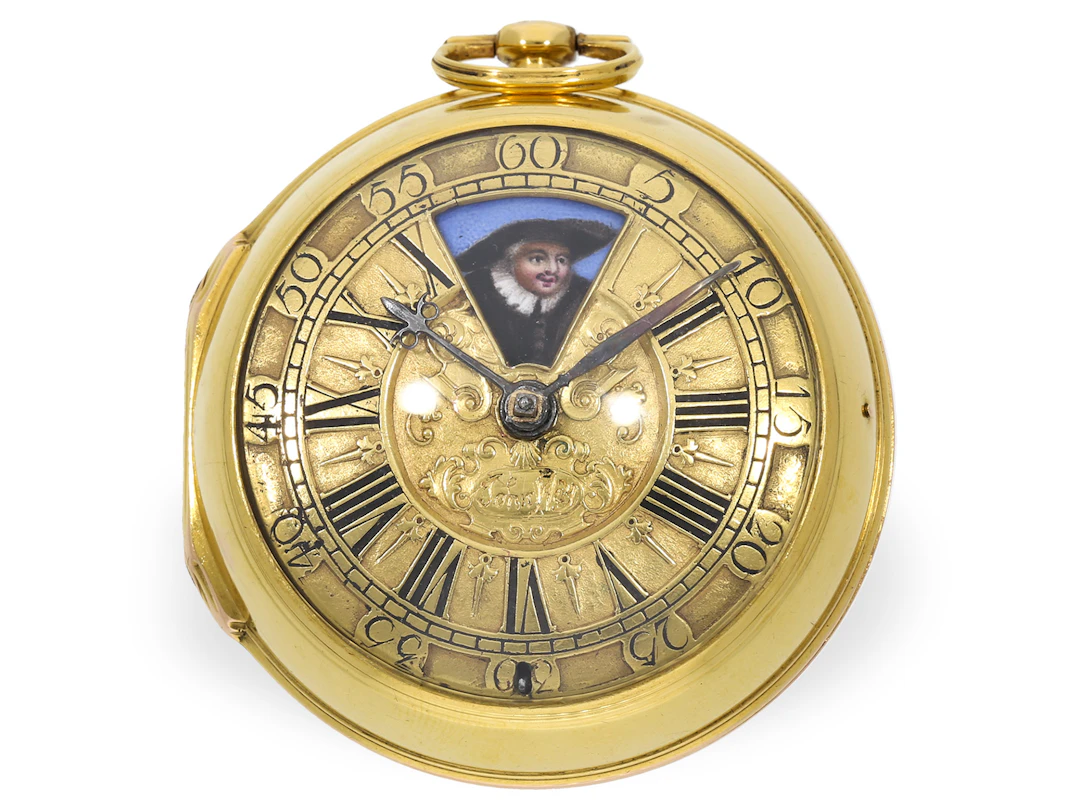 Pocket watch: a significant, extremely rare gold pocket watch with