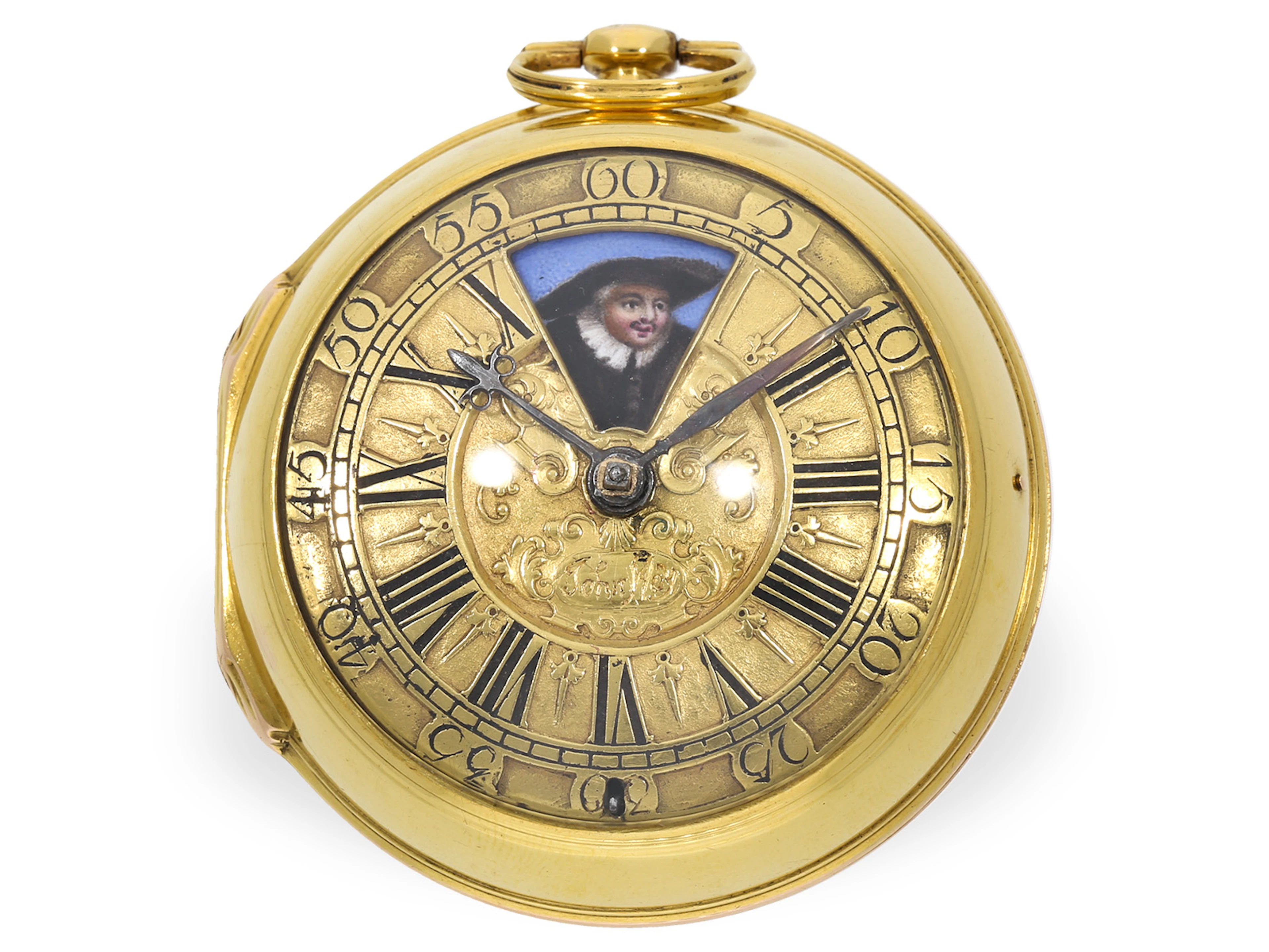 Pocket watch: a significant, extremely rare gold pocket watch with