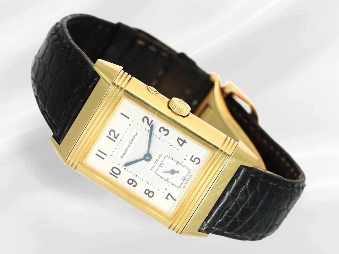 Wristwatch: high-quality Jaeger-LeCoultre Reverso Duoface Grand Taille