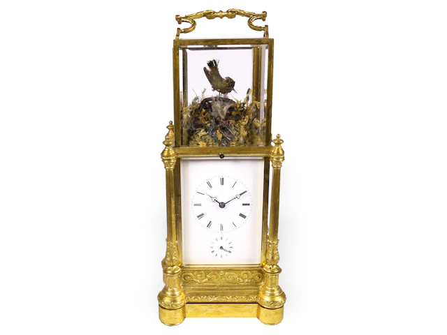 Travel clock: significant, museum-quality, complicated Japy Frères