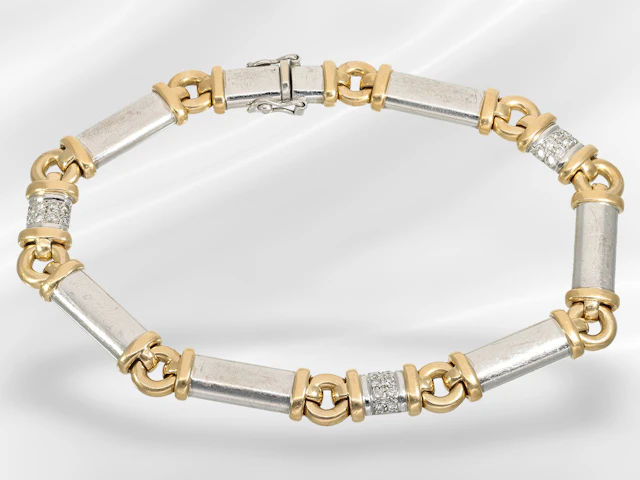 Bracelet: distinctive, particularly long vintage goldsmith’s bracelet