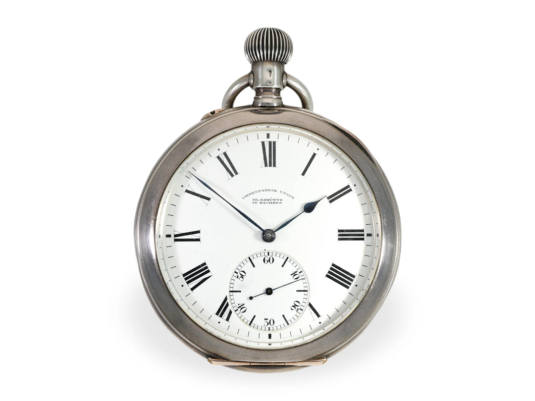 Pocket watch: Very rare Glashütte Anker chronometer, Union Watch Factory