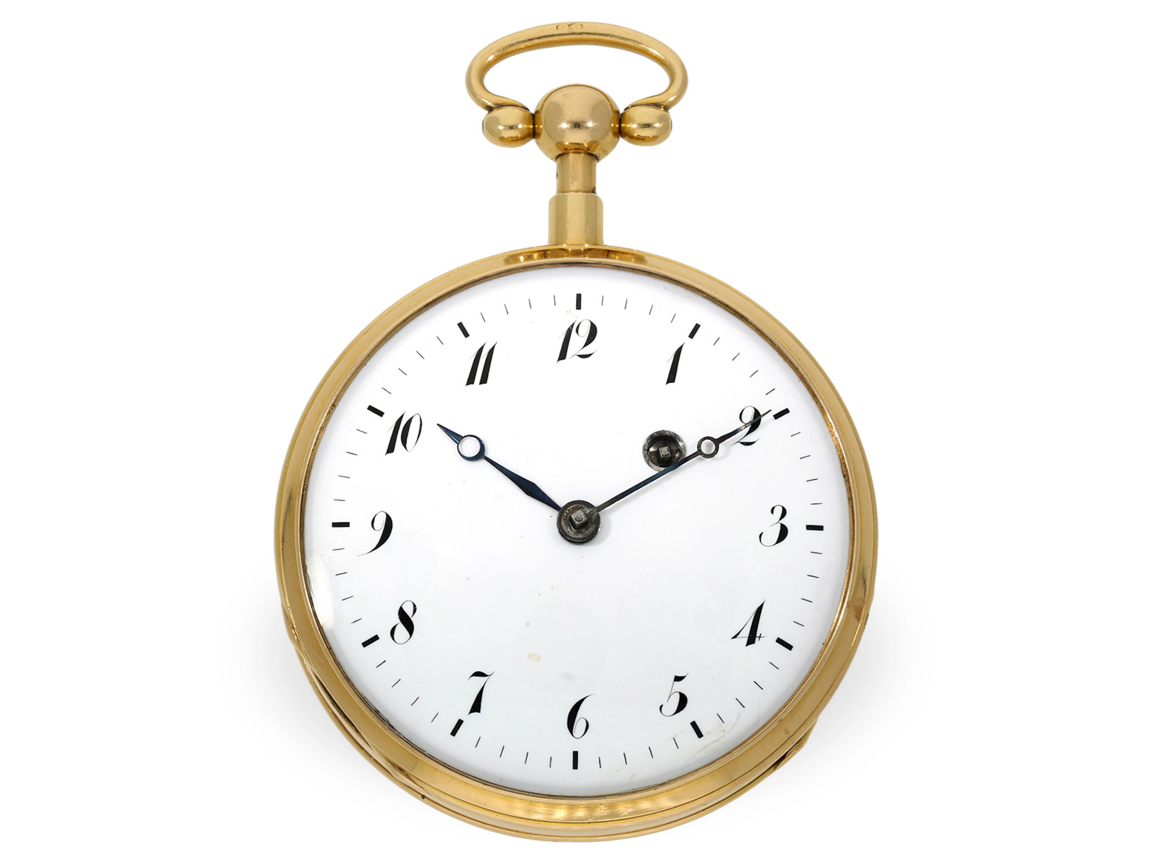Pocket watch: particularly heavy 18K Lepine with repeater, ca. 1820