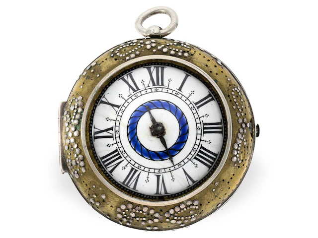 Pendent watch: single-hand, early pendant watch, Plantard Abbeville, c. 1650