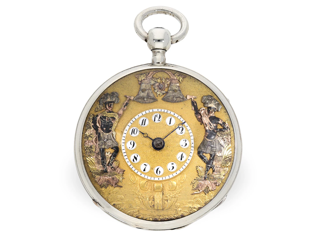 Pocket watch: large Jacquemart ‘Africa’ figure automaton, Switzerland, c. 1820