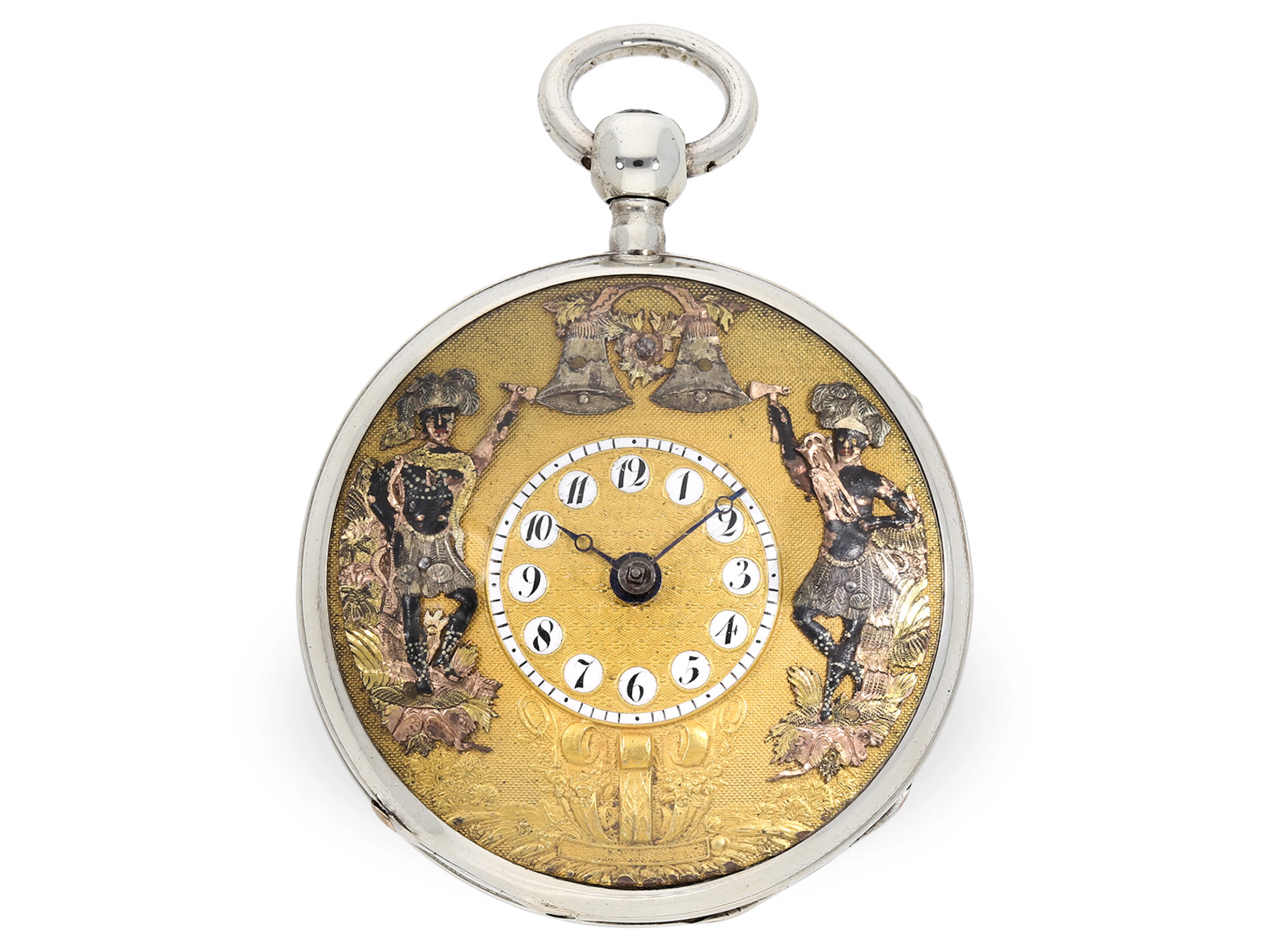 Pocket watch: large Jacquemart ‘Africa’ figure automaton, Switzerland, c. 1820