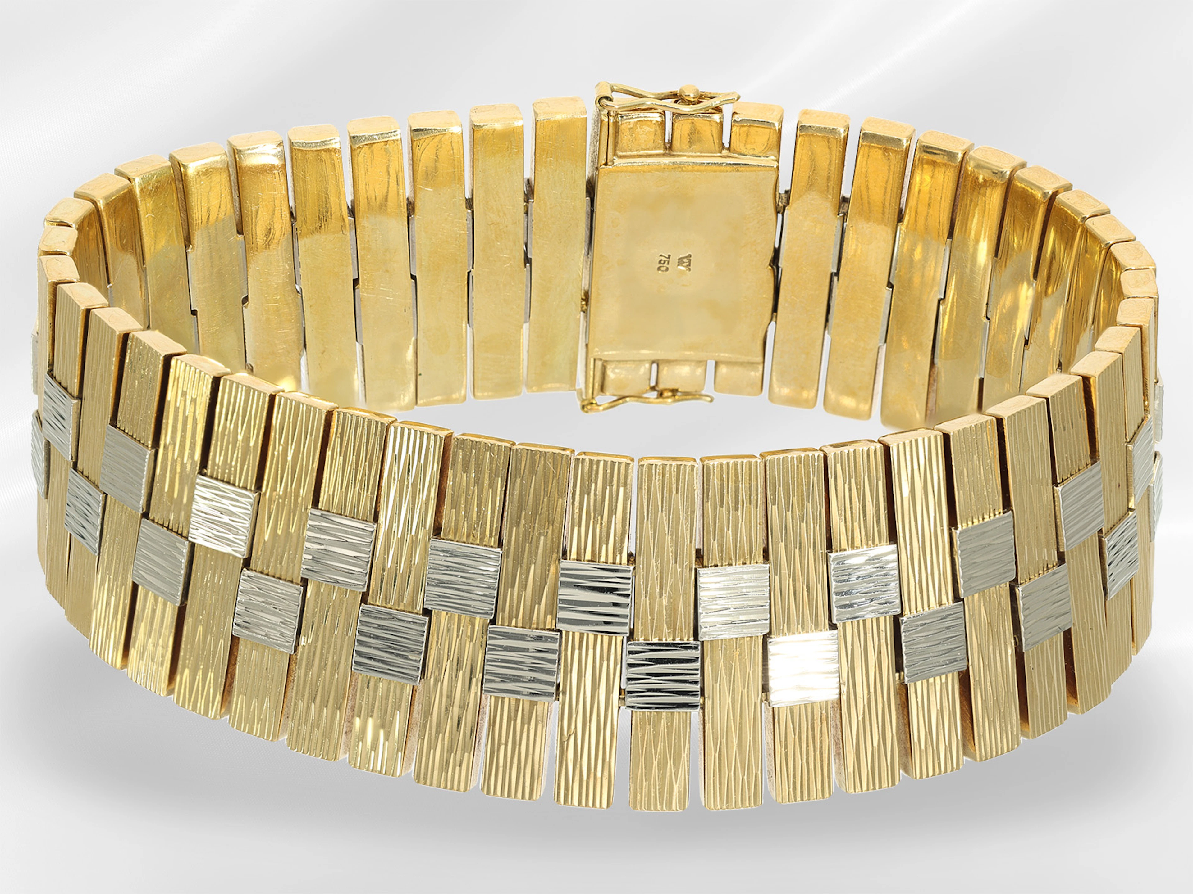 Bracelet: extremely heavy, extravagant vintage bracelet, 1960s