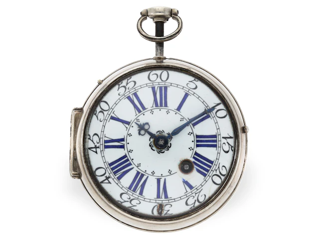 Pocket watch: fine ‘oignon’ style with repeater, Mynuel Paris, circa 1720