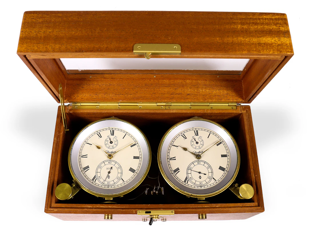 Marine chronometer with electrical contact mechanism, extremely rare