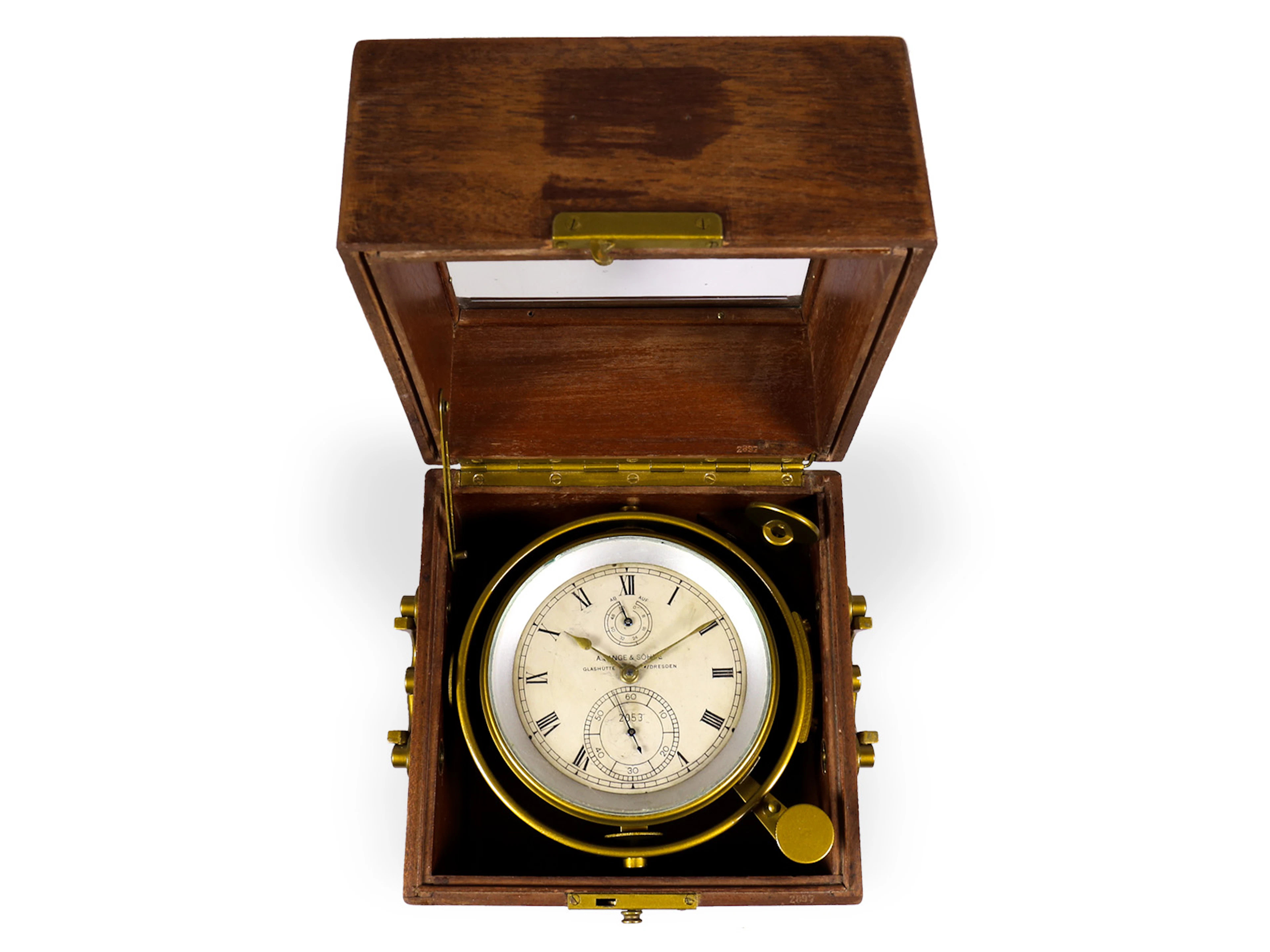 Marine chronometer: A. Lange & Söhne Chronometer No. 2053, spring