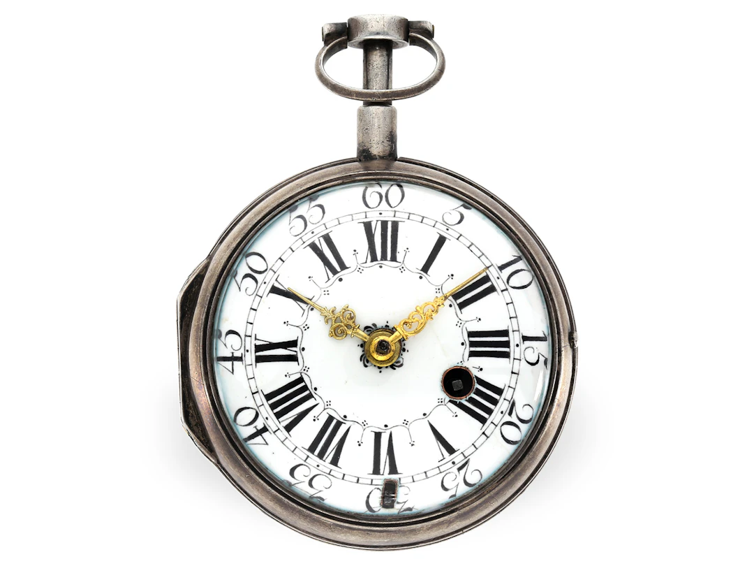 Pocket watch: attractive ‘oignon’ style with repeater, Augustin Fortin