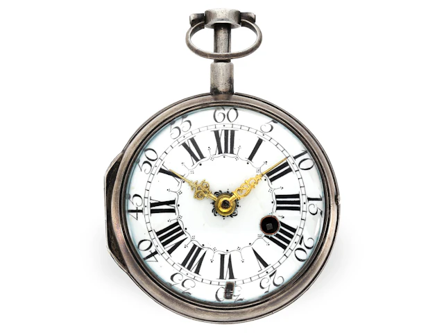 Pocket watch: attractive ‘oignon’ style with repeater, Augustin Fortin