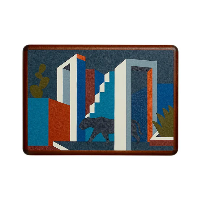 Hermes Casaque Felin Dans Un Jardin Mexicain Cigar Box Blue de Malte