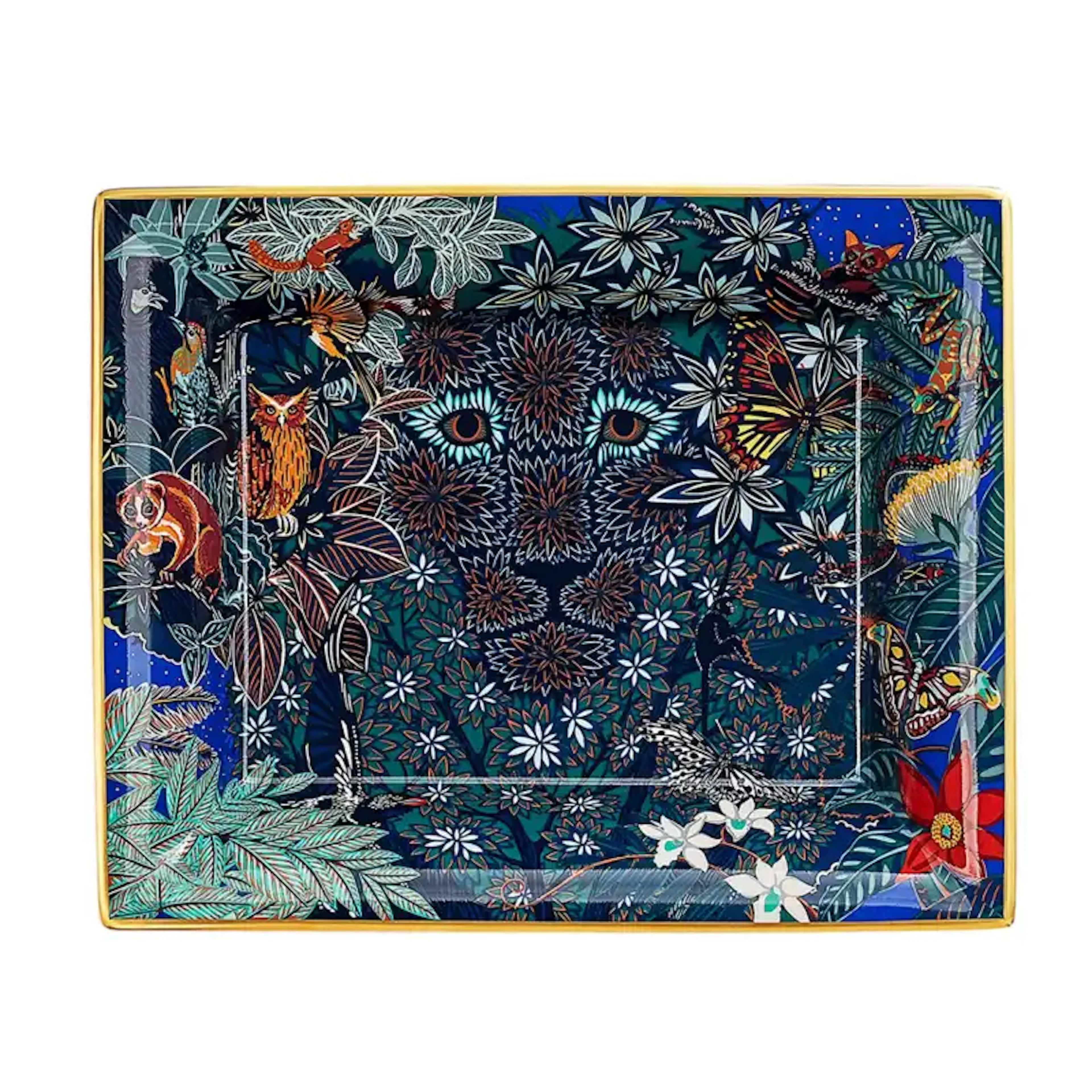 Hermes Wild Singapore Change Tray Porcelain