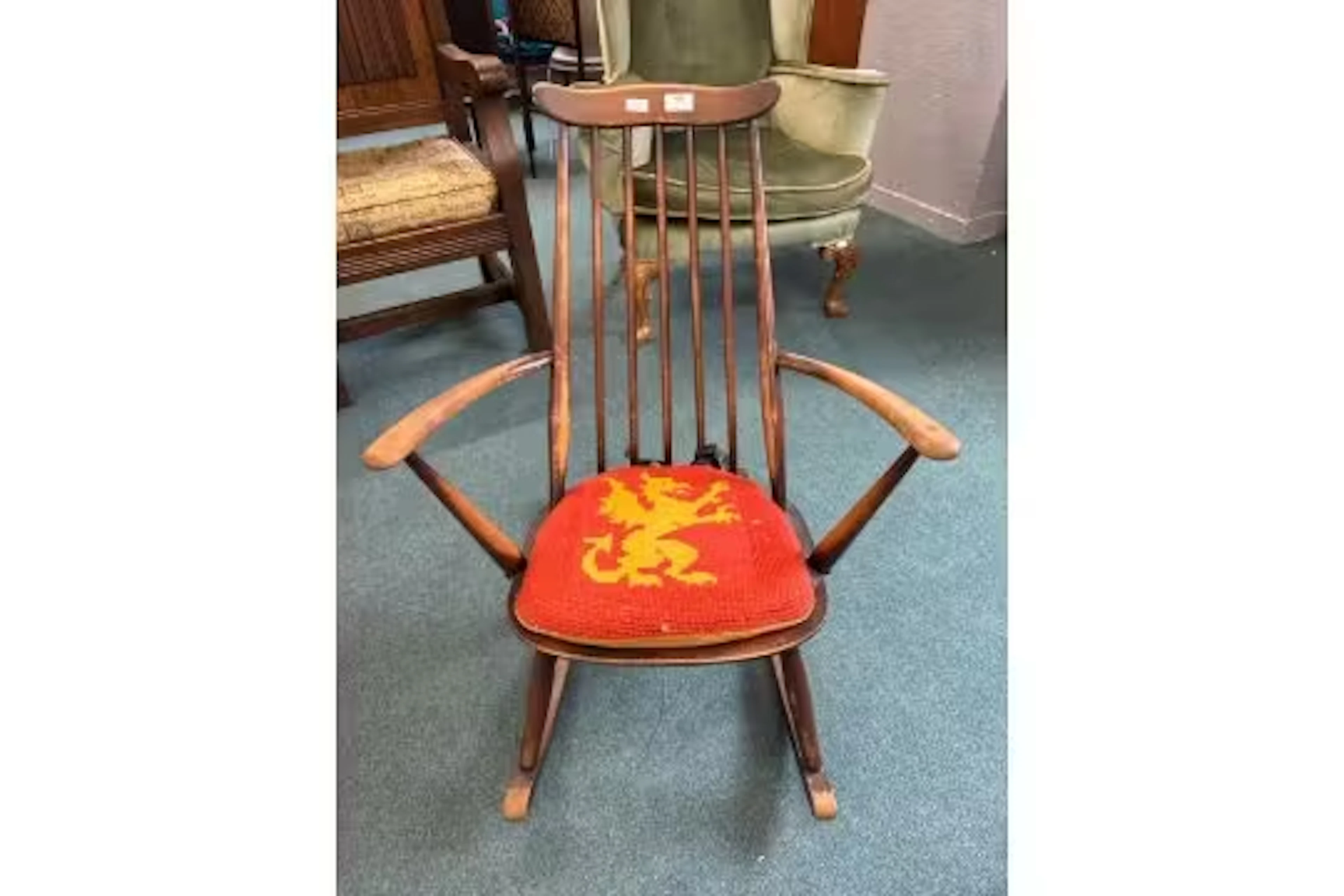 Ercol Goldsmith Rocking Chair with Tie on Cushion
