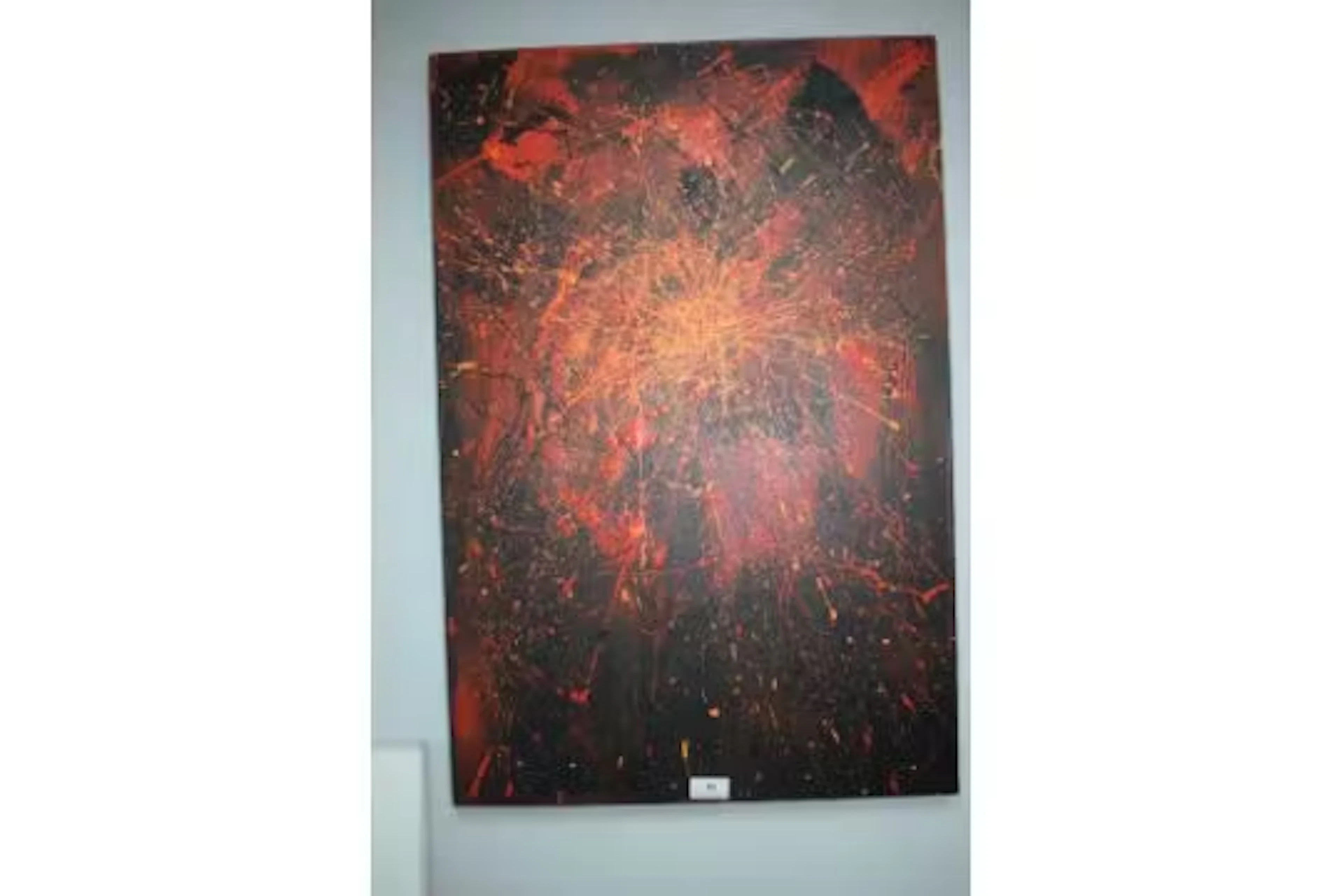 Abstract acrylic on Canvas 'Pudding Lane' signed R