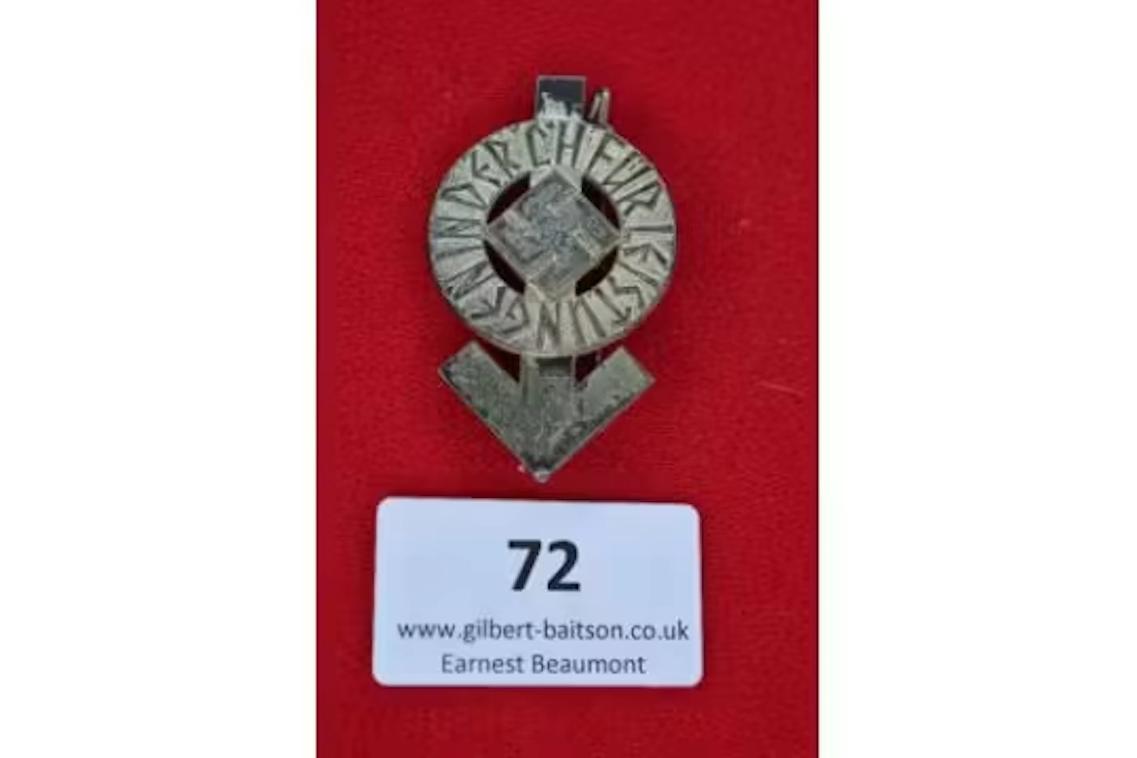A German Third Reich Hitler Youth Proficiency Badge, silvered alloy