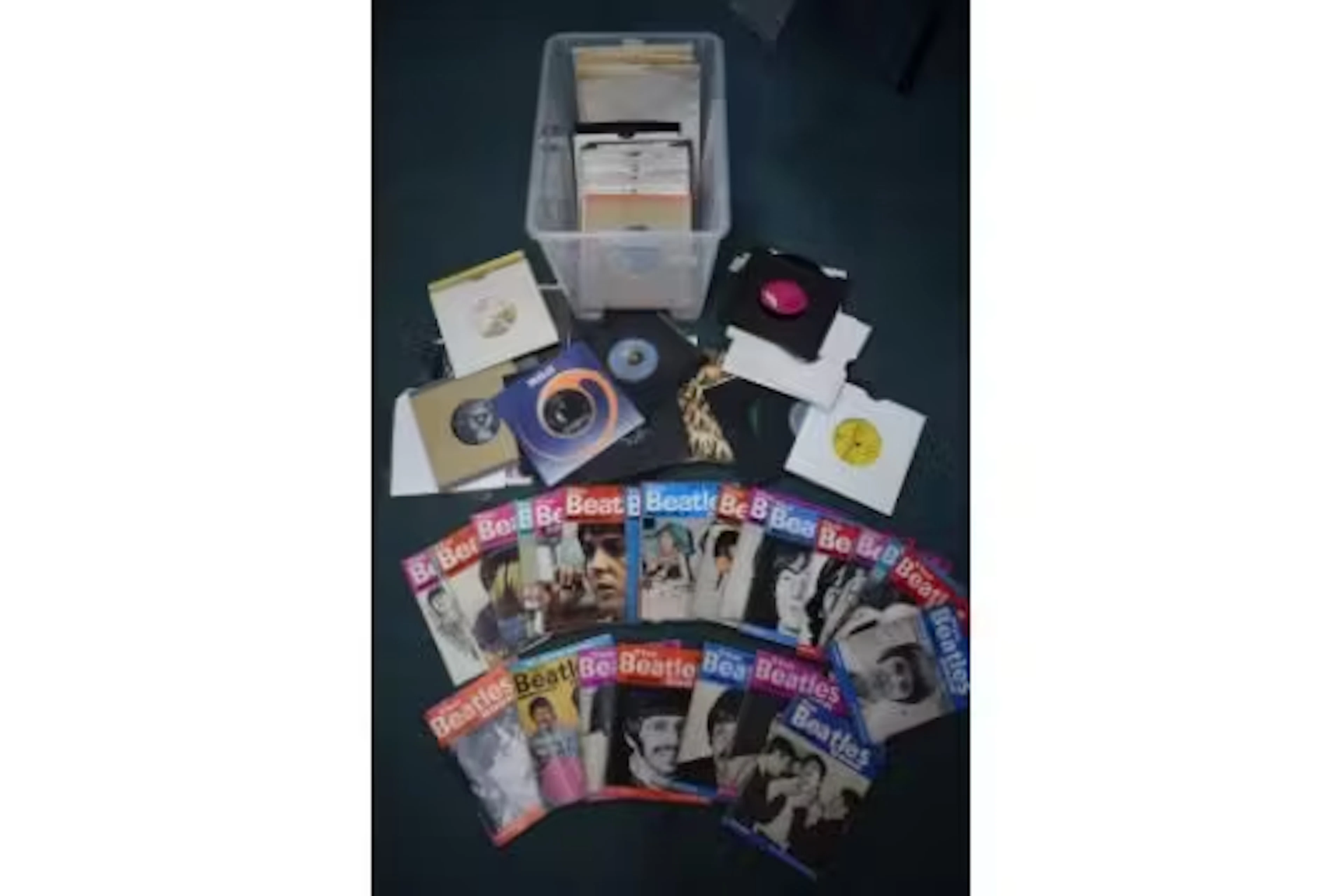 Collection of Beatles Singles and Ephemera Including the Beatles Monthly