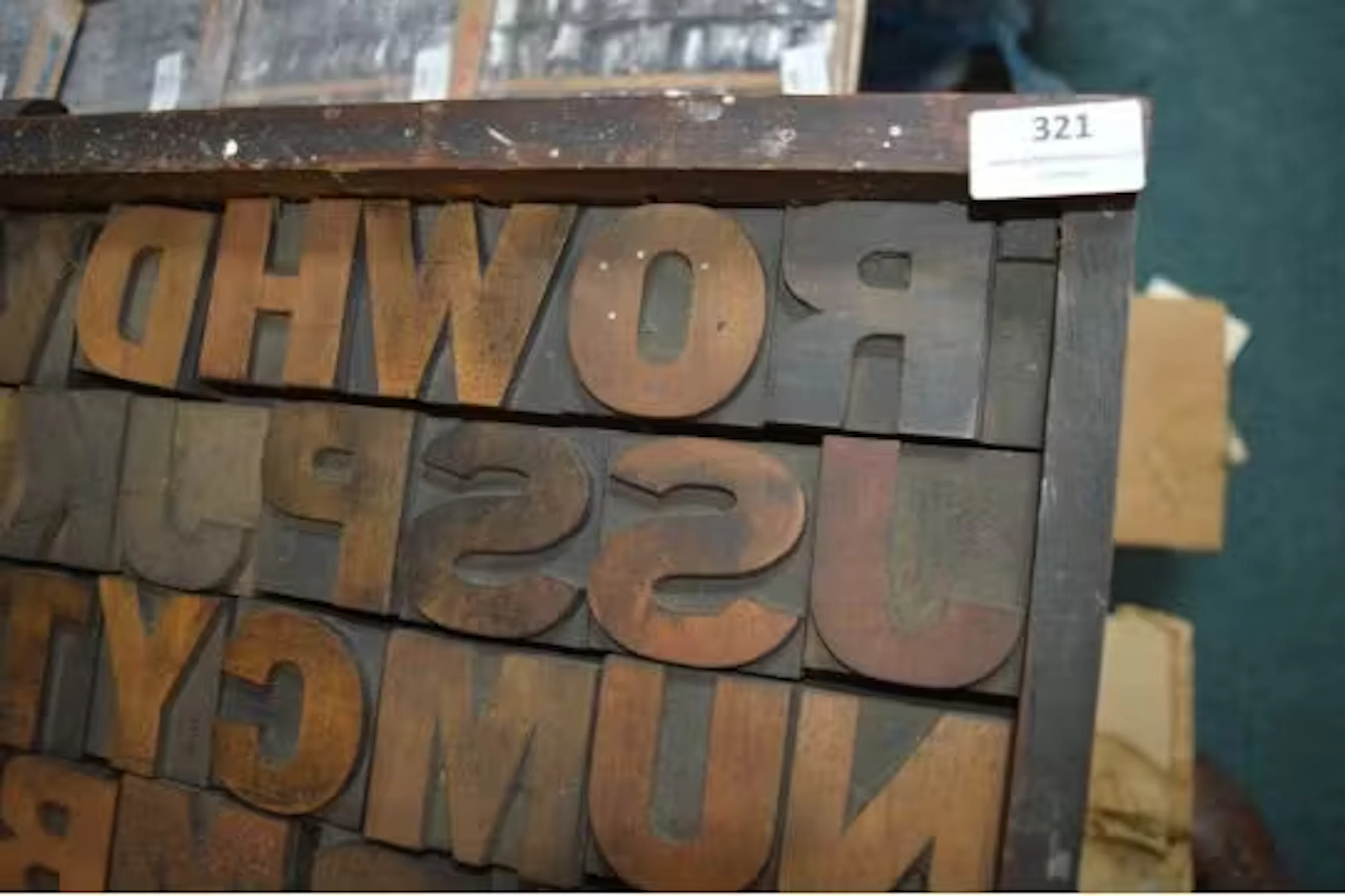 Case of Large Wood Display Type